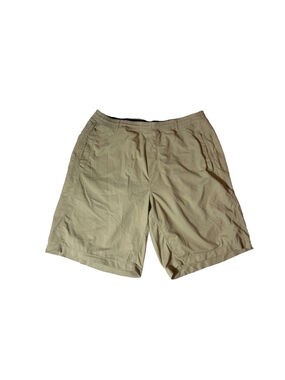 Birddogs The Boom Mens XL Long Khaki Athletic Shorts Built In Liner